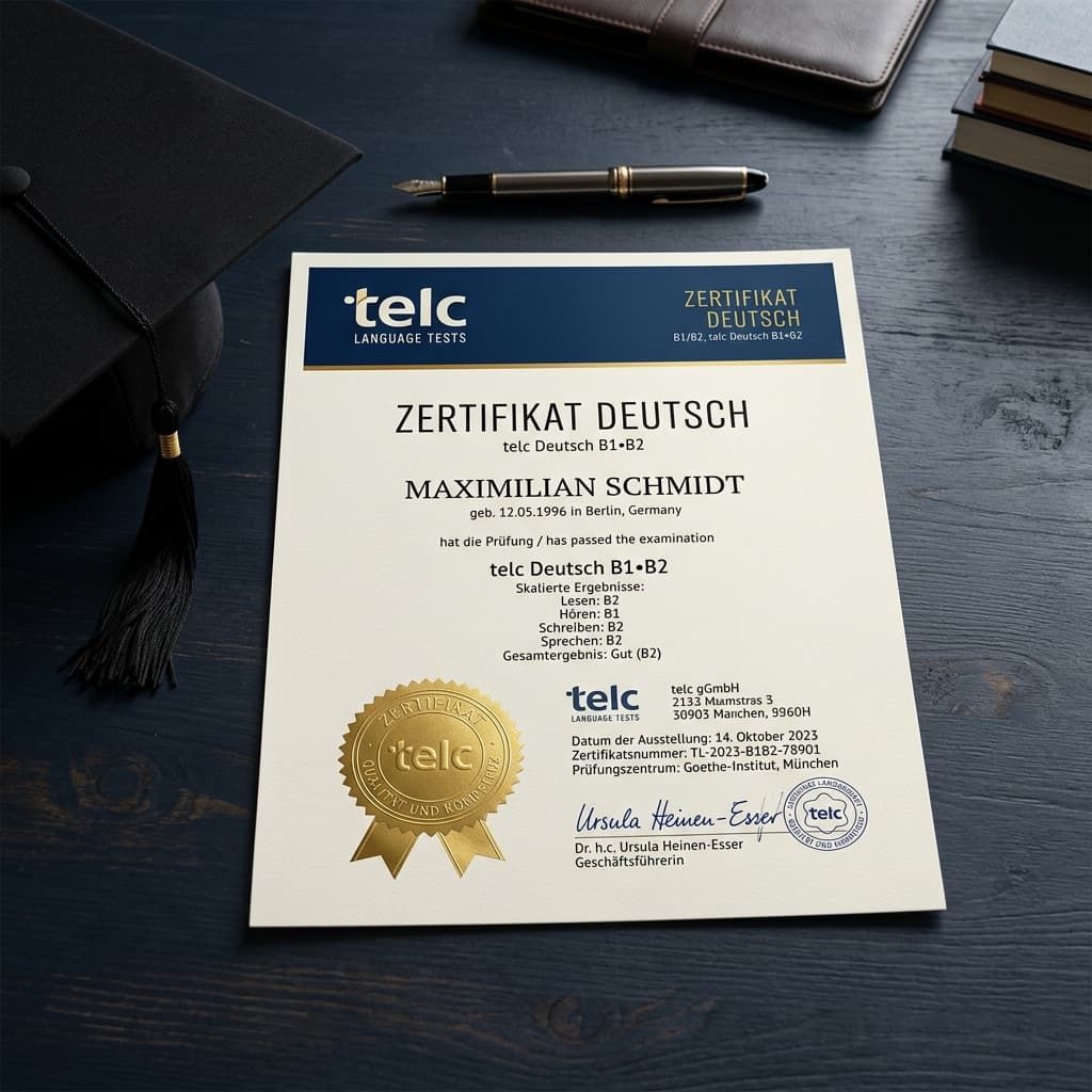 telc B1 Certificate